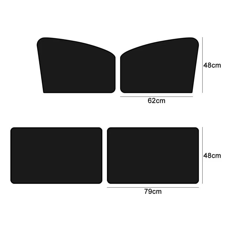 Magnetic Car Sunshade Anti-UV Curtain Car Side Window Foldable Mesh Summer Protection Privacy Sun Visor for Car Accessories