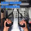 Fitness Lat Pull Down Bar  Grip Pulley Cable Machine Attachments Gym Weight Lifting Rope Handle Wrist Workout Equipment