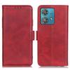For Motorola Edge 40 Neo 5G Case Leather Wallet Stand Cowhide Texture Phone Cover