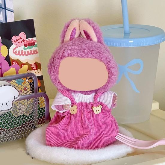 Doll Clothes Set for 17cm Labu-bu Luxury Chic Style Outfit Unique Doll Clothing Set Fashionable Doll Accessories for Collectors