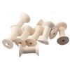 20PCS Wooden Unfinished Wood Spools 20PCS Blanched Almond Splinter- Free Wooden Spools  Embroidery