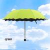 Water-Bloom Parasol: Manual Folding Umbrella for Sun and Rain, Dual-Use, Three-Fold Design, Perfect Gift