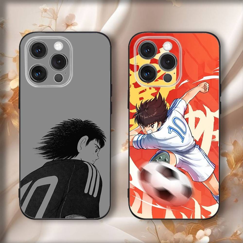 Чехол для телефона с изображением аниме C-Captain T-Tsubasa для iPhone 17,16,15,14,13,12,11,Pro,Max,Plus,Air,X,XS,XR,SE,8,7,Mini, Мягкий Черный Funda