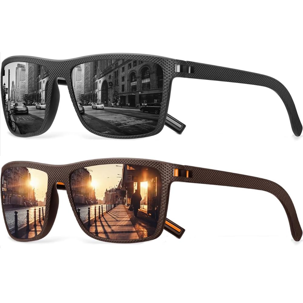 2 упаковки Солнцезащитные очки Мужские Солнцезащитные очки для Женщин Модные Ретро Зеркальные Линзы для Вождения Рыбалки Защита UV400