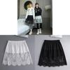 Summer Black Spliced Chiffon Midi Skirt For Casual Wear And Office