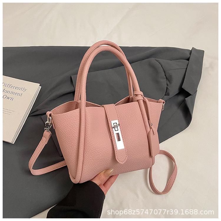 New Women's Bag High-end Texture Light Luxury Fashion Niche Trend Versatile Portable Shoulder Bucket Bag