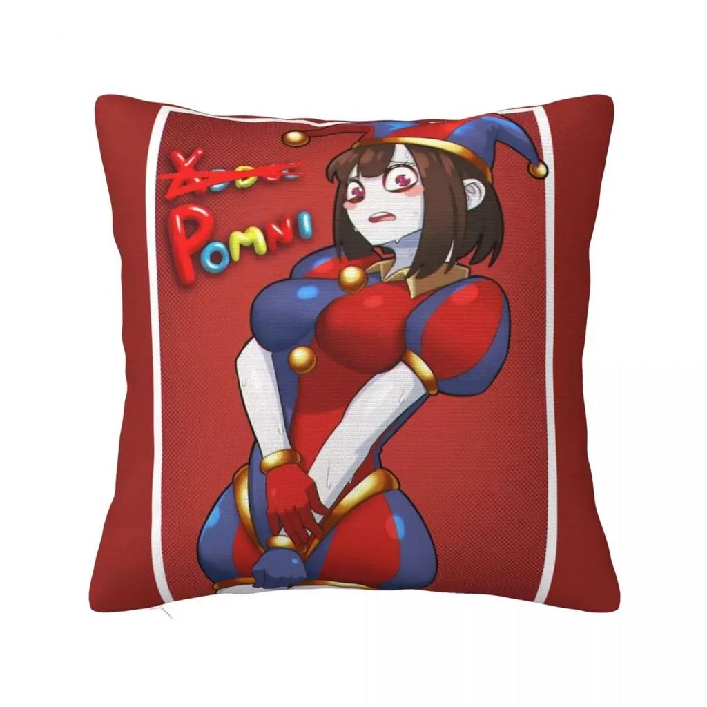 The Amazing Digital Circus Cute Sexy Pomni Pillowcases Seat Cushion Cover Creative Throw Pillow Case