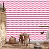 Powder pink and white stripes wallpaper, fine detail 50x1000