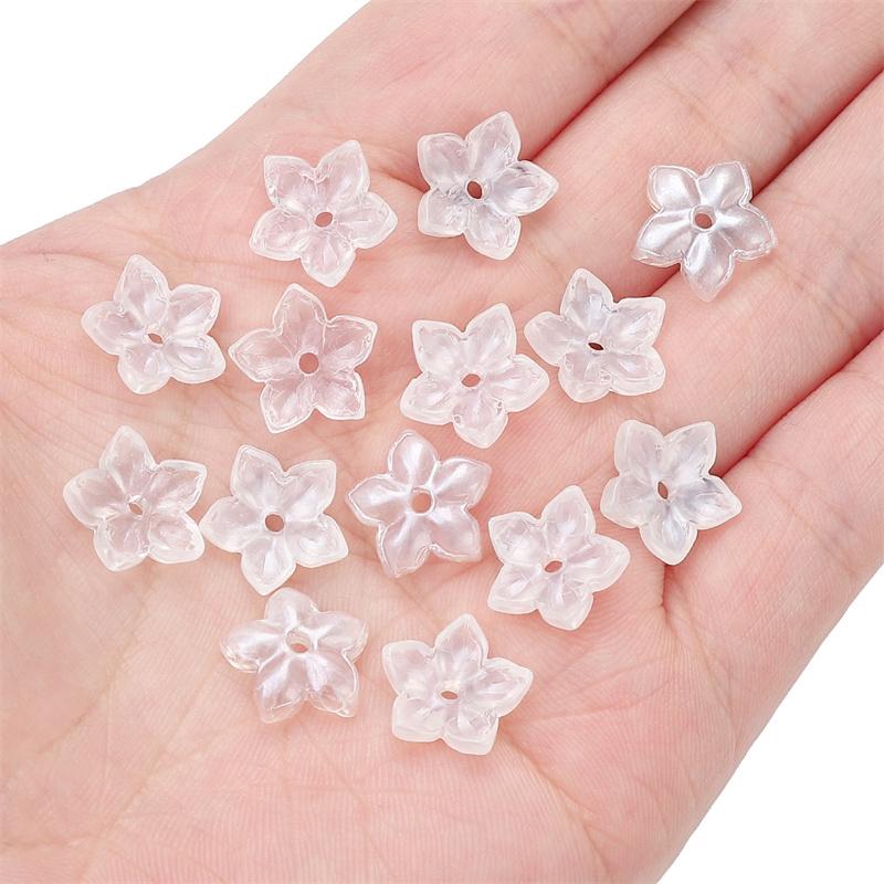 10 шт./пакет пятилепестковый цветок сакуры бусины DIY браслет ожерелье серьги ювелирные аксессуары