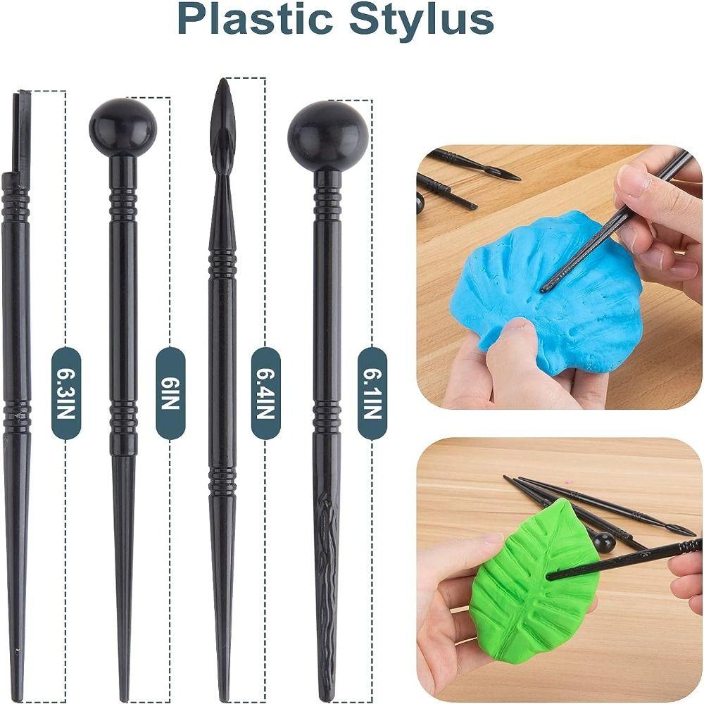 Дерево, синий, коричневый, желтый, черный Инструменты из полимерной глины Набор для лепки Аксессуары