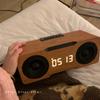 30W Wooden Sound Box Home Desktop Computer Wireless Bluetooth Speaker Alarm Clock Sound Bar Audio Subwoofer 3D Stereo Boombox