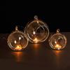 Glass Art Hollow Ball Candle Container Hanging Glass Hanging Candle Holder  Home Decor