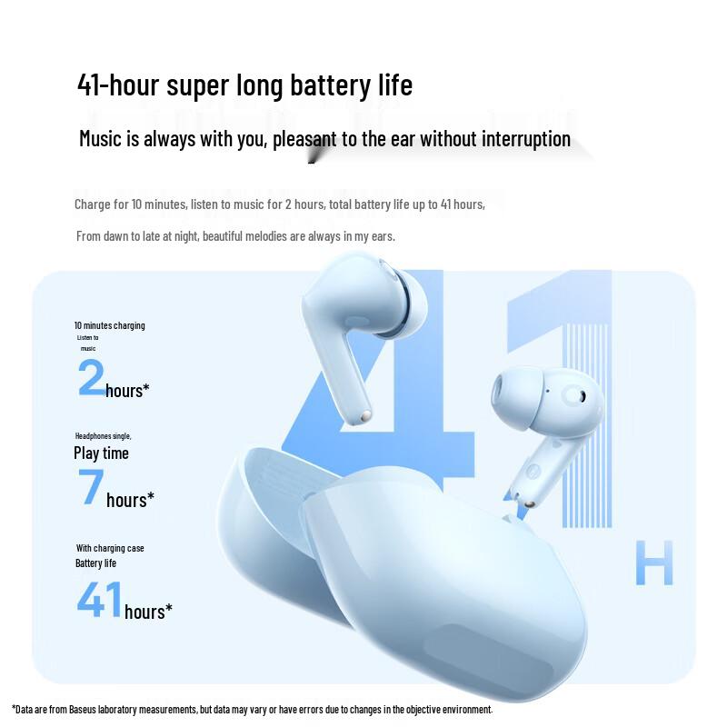 Baseus BP1 Наушники-вкладыши с активным шумоподавлением и настоящей беспроводной связью