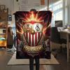 Custom Name Sevilla FC Flannel Blanket, High quality Comfortable for All Seasons, Home Decor, Warmth and Comfort