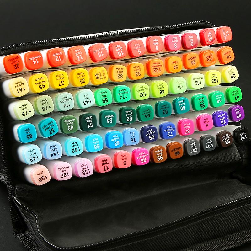 Markers Pen Colors Art Sketch Marker Pens Graphic Manga Anime Markers Graffiti Art Supplies