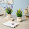 Artificial Green Plant Bonsai with Pot for Living Room Decoration - Simulation Potted Flowers and Ornaments