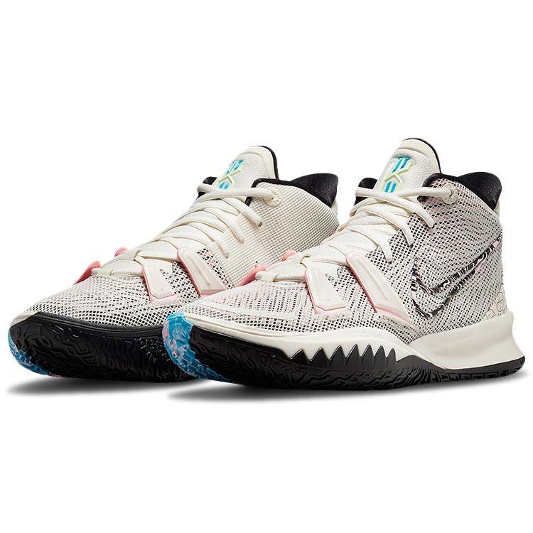 Nike Кроссовки унисекс Kyrie 7 Pale Ivory Кремовый Хлорно-Синий Черный CZ0141-100
