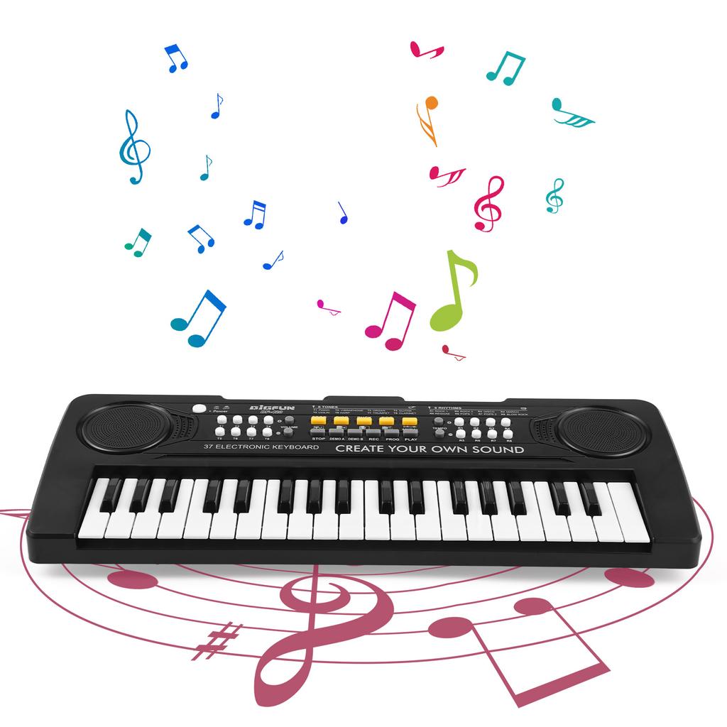 BIGFUN 37 Key Electronic Keyboard Piano 8 Tones 8 Rhythms 11 Demos 4 Instrument Sound Effects