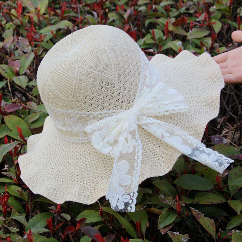 Hat Women's Sunscreen Sun Hat Summer Fashion Versatile Straw Hat Big Brim Outdoor Scenic Spot Sun