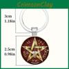 Five Pointed Star Pendant Keychain With Elegant Chinese Style For Festive Occasions And Promotions