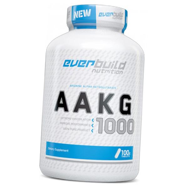 Аргинин альфа-кетоглютарат, AAKG 1000, EverBuild Nutrition 100таб (27402006)