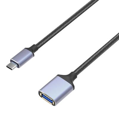 Адаптер USB C к USB 3.0 - Совместим с планшетом, смартфоном, компьютером - 1 метр - Черный - OTG