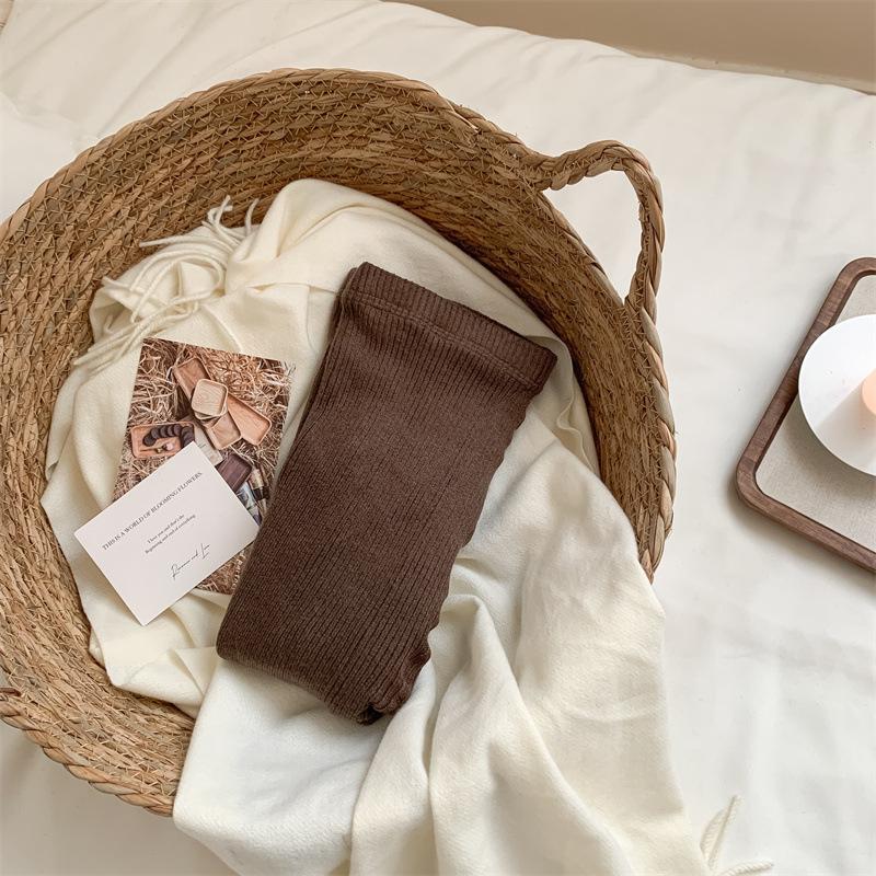 Шерстяные носки Простые вертикальные полоски Утягивающие колготки Теплые шерстяные леггинсы