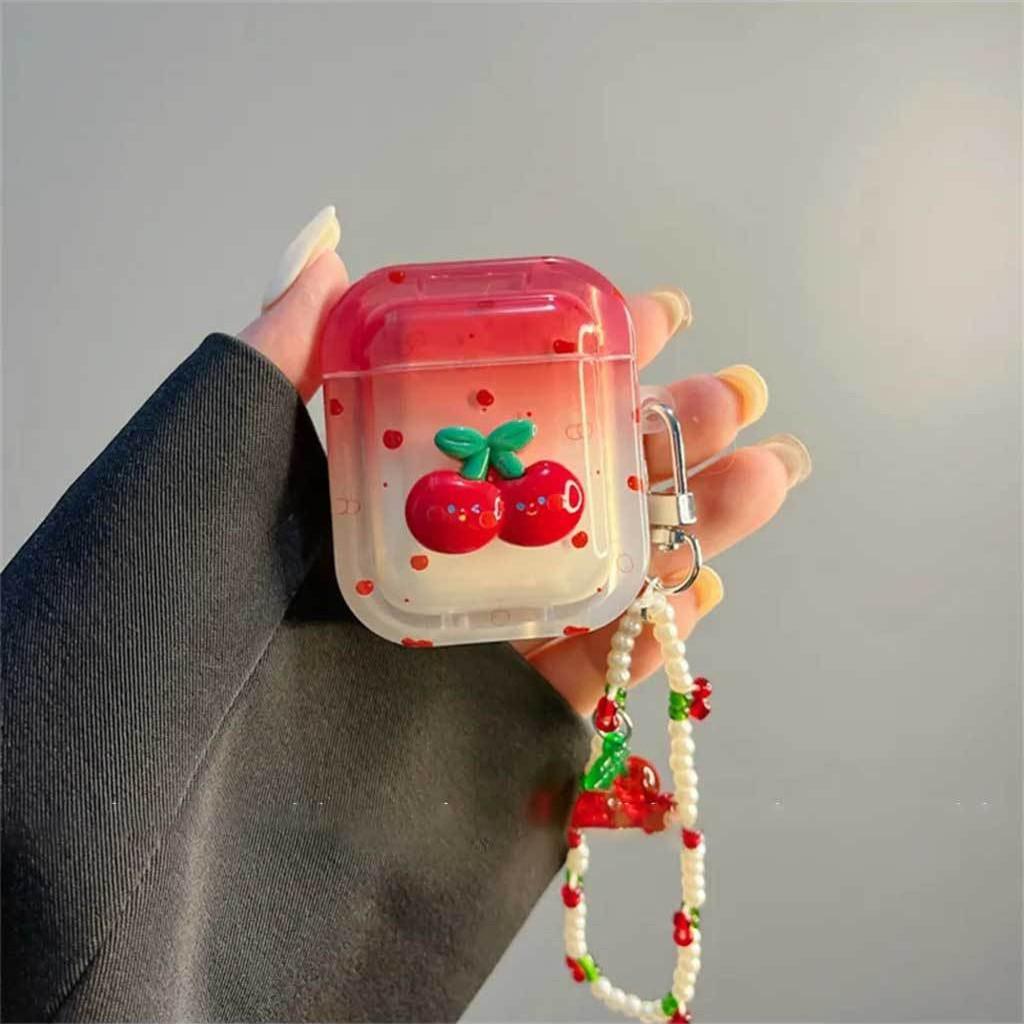 Милая девушка сердце вишня новый защитный чехол для AirPods 1 поколения чехол для Bluetooth-гарнитуры apple pro1 поколения 1 поколения ins