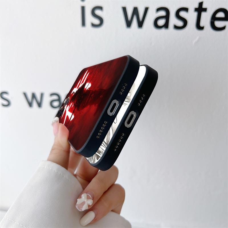 Japan Samurai Demon Anime Phone Case for iPhone 11 15 Pro Max Case Coque 14 Plus 13 Pro 12 11 X XS XR 7 8 SE 2020 TPU Soft Cover