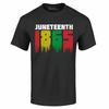 Juneteenth 1865 Dripping June 19th T-shirt Juneteenth Shirts