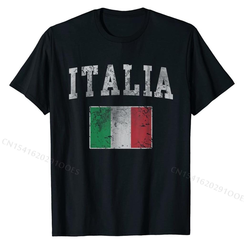 Vintage Italia Italian Flag Italy T-Shirt T-Shirt Casual Cotton Men Tops Shirts Fitness Tight Designer Top T-shirts