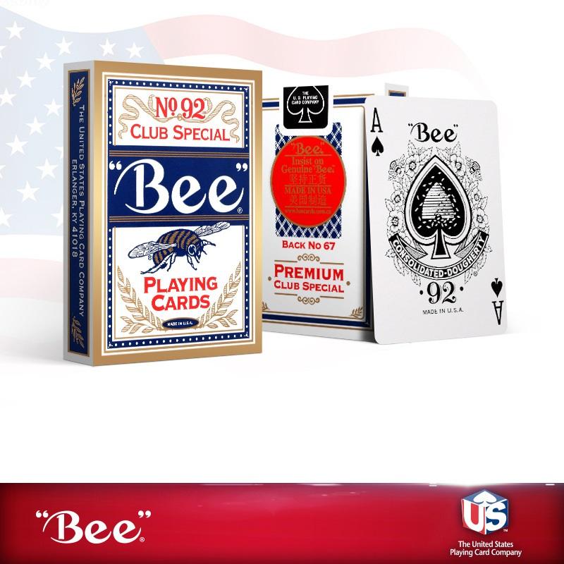 Игральные карты «Пчела» № 92 Клубная специальная колода Коллекция USPCC Покерные карточные игры Mgaic Tricks