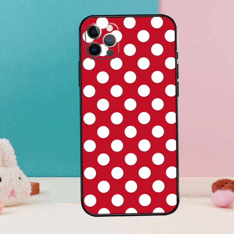 Чехол для телефона с рисунком в горошек для iPhone 17 Air 16 15 14 13 12 11 Pro Max 12 13 mini 15 16 Plus 16e Чехол