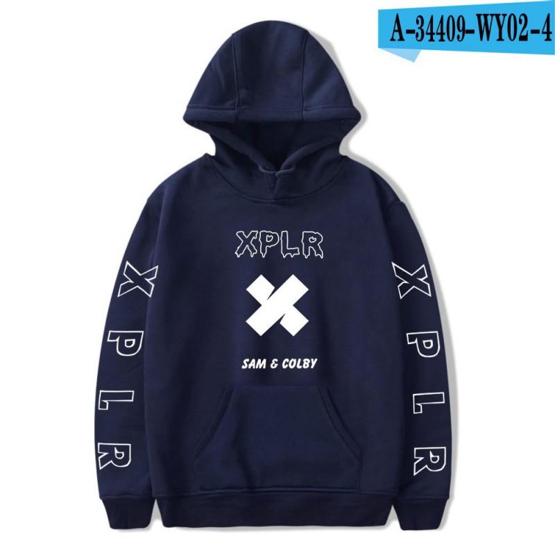 Couple Hoodie Sam Colby Graphic Print Sweatshirt Teens