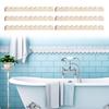 6/12Pcs Unfinished Scalloped Wood Border Trim Farmhouse Home DIY Crafts Wall Cabinet Shelf Door Window Frame Scalloped Edge Decorative Wood Strips