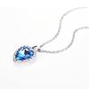 Ocean Heart Pendant Necklace Women   Jewelry Accessories Gift