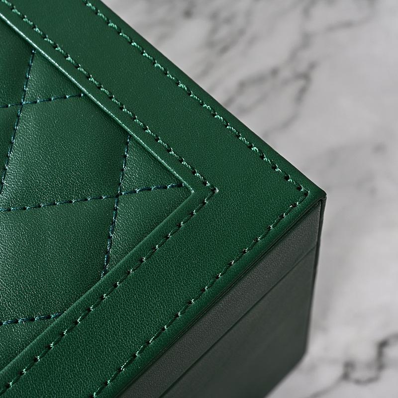 Роскошная многослойная антиокислительная шкатулка для хранения ювелирных изделий с большой вместимостью для сережек