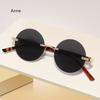 Rimless Round Sunglasses Men Fashion Classic Vintage Outdoor Shades Ins Trendy Luxury Design Anti-UV Sun Glasses
