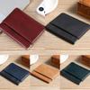 Oil Wax Leather ID Badge Holder Cowhide Credit Card Case Mini Male Wallets  Shopping
