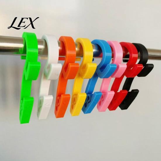 PLA Hanging Clips S-Shaped Hook with Clip, Heavy Duty Hook, 2-In-1 Space Saving Multi-functional Clamp Hanger, 3D Printed Clothes Pin Clip