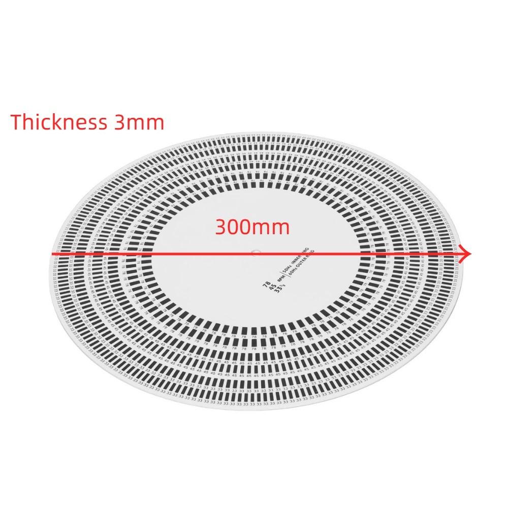 Double-sided Function Calibration Disc Strobe Disc Mat for Turntable Maintenance