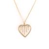 Altesse [L0355] - Gold Plated 'Love' Necklace