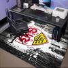 Vfb Fc Crest Printed Office Carpet Chair Cushion  Entryway Rug, Rugs for Living Room, Bedroom Christmas gifts