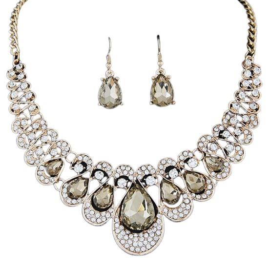 2 шт./компл. преувеличенные благородные красивые серьги-колье, многоцветные капли воды, подвеска из искусственного камня, серьги, ювелирные аксессуары