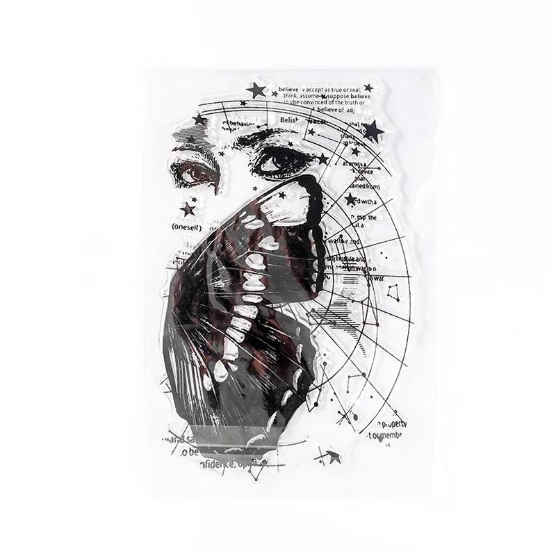 Винтажный штамп, прозрачный силиконовый штамп с цветочными фруктами и английскими словами, строительный штамп для DIY, декоративный альбом для скрапбукинга, журнал для студентов