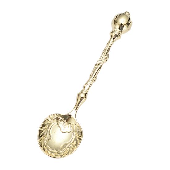 Кофейная ложка, резная чайная ложка, винтажная европейская дворцовая посуда, десертные ложки для кухни