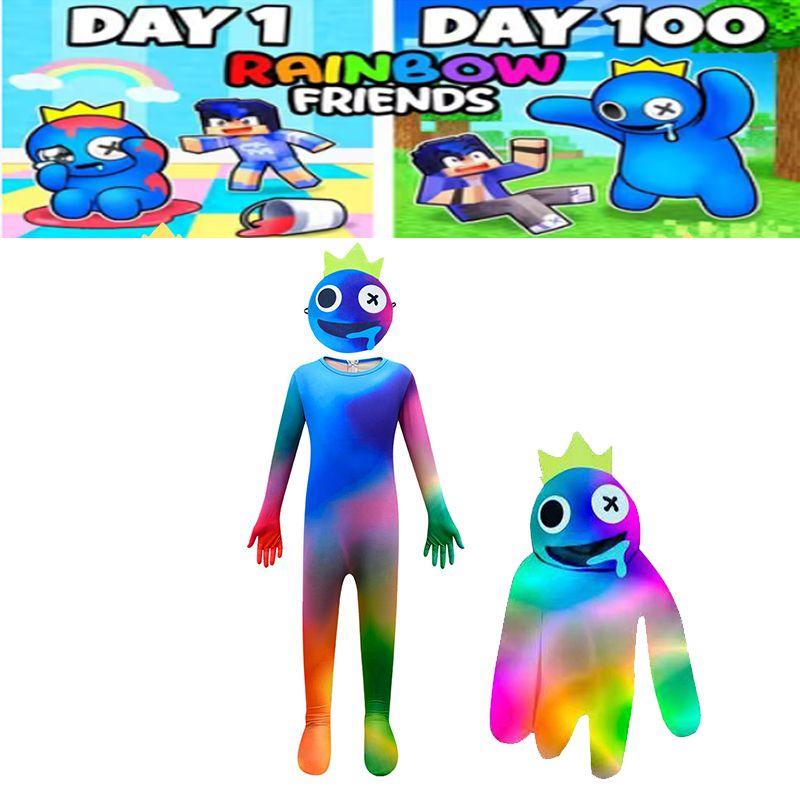 Roblox Friends Rainbow Cosplay Costume Kids Jumpsuit Halloween Fancy Dress Party