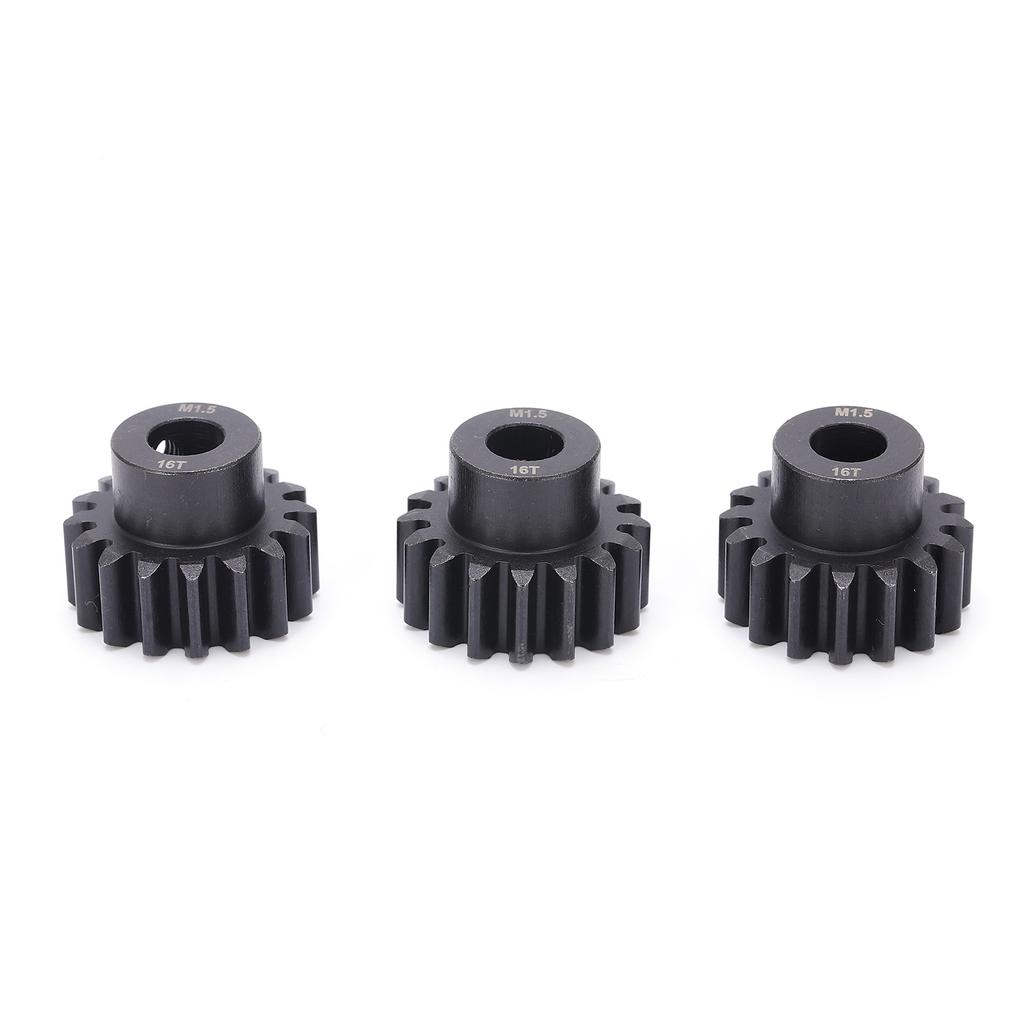 3pcs M1.5 Pinion Motor Gear 16T 8mm Shaft Steel Gear for 16 15 RC Car Brushless Motor