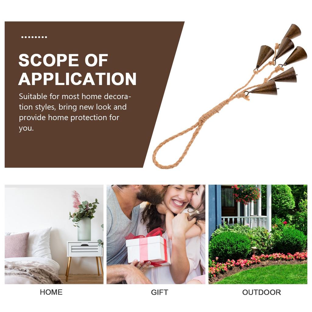 Witch Bell Hanging Wind Chime Decorative Ornament for Door Home Wall Office Festival Protection Witch Bell Wind Chime