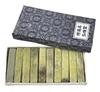 Kobaido Seal Carving Material, Aota Stone (9mm X 50mm) with Aota Blue and White Seal, 0.9cm Square [Set of 10]